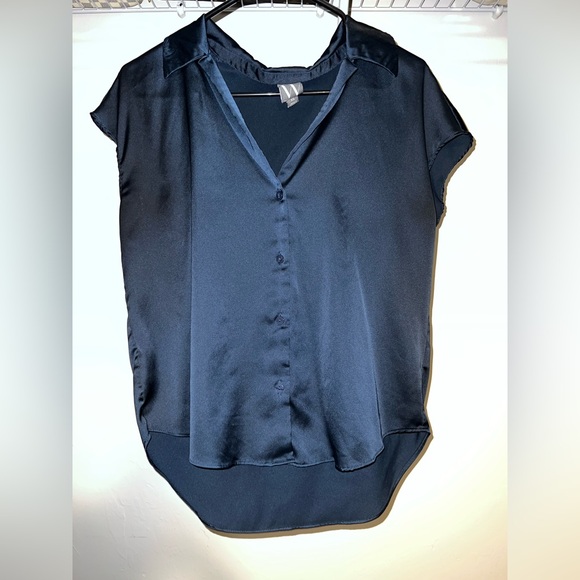 Tops - Elegant Navy Blue Women's Top